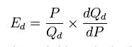 point elasticity