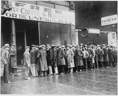 Queues of unemployment 1930s