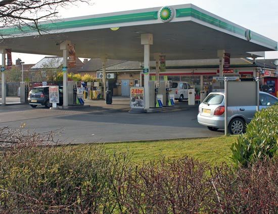 bp petrol station