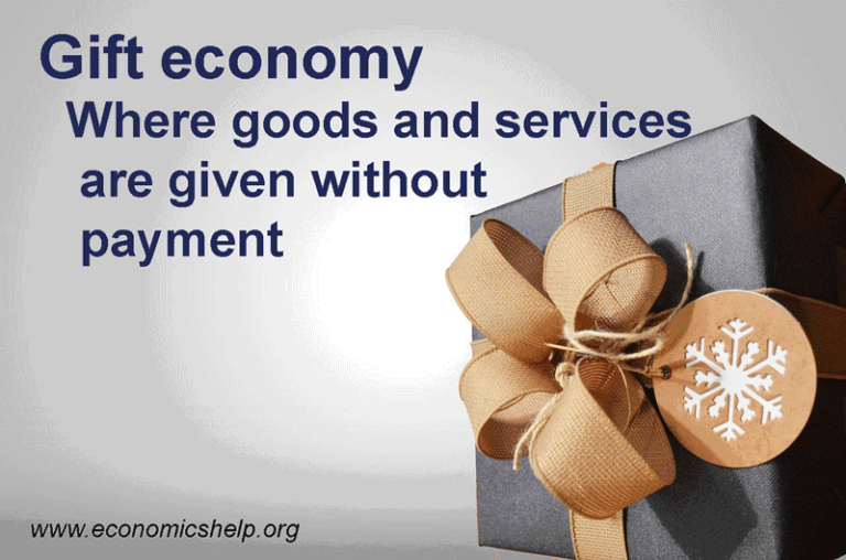 The gift economy Economics Help
